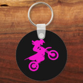 Girl Dirt Bike Sleutelhanger (Achterkant)