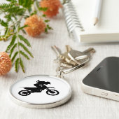 Girl Dirt Bike Sleutelhanger (Zijkant)