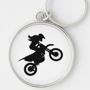 Girl Dirt Bike Sleutelhanger