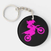 Girl Dirt Bike Sleutelhanger (Voorkant)