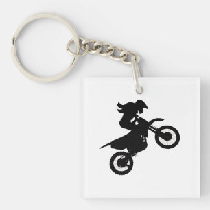 Girl Dirt Bike Sleutelhanger