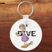 Girl Diver Sleutelhanger (Voorkant)