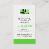 Girl Dog walker/Pet Care Sitting Visitekaartje (Achterkant)