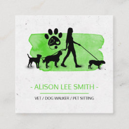 Girl Dog walker/Pet Care Sitting Visitekaartje