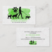 Girl Dog walker/Pet Care Sitting Visitekaartje (Voorkant / Achterkant)