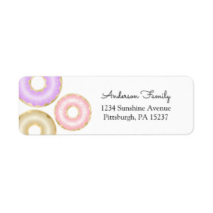 Girl Donut Return-adres Etiket