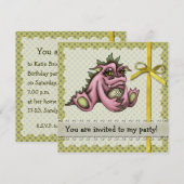 Girl draon kaart (Voorkant / Achterkant)