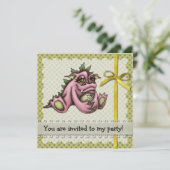 Girl draon kaart (Staand voorkant)