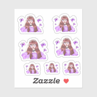 Girl Drawing Sticker
