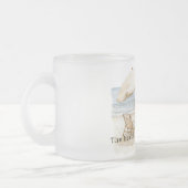 Girl Dress Beach Happy Place Sea Shell Heart Matglas Koffiemok (Links)