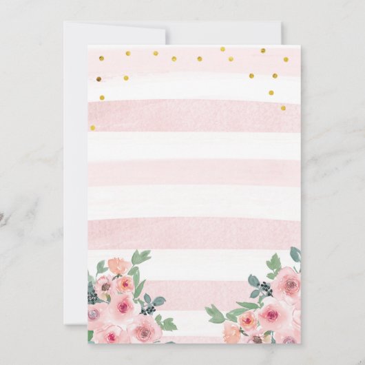 Girl Drive beroemd gemaakt door Baby shower Parade Kaart (Achterkant)