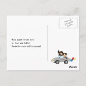 Girl Drive by Graduation Party Briefkaart (Achterkant)