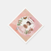 Girl & Duckling 'Berry Sweet' Party Paper Napkin Servet (Hoek)