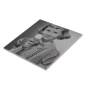 Girl Eating Ice Cream Tegeltje (Zijkant)