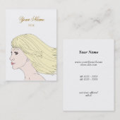 Girl Elegant Visitekaartje (Voorkant / Achterkant)