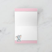 Girl Elephant Baby shower Bedankt voor je kaarten (Binnen)