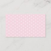 Girl Elephant Baby shower Diaper Raffle Card Informatiekaartje (Achterkant)