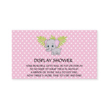 Girl Elephant Baby shower Display Shower Pink