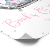 Girl Elephant Baby Shower Gift Table Sign Poster (Hoek)
