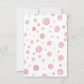 Girl Elephant Balloons Baby shower Dank je wel Bedankkaart (Achterkant)