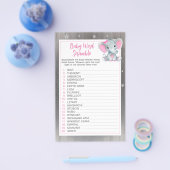 Girl Elephant Crescent Stars Word Scramble Game Flyer (Enkel)