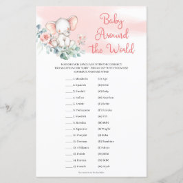 Girl Elephant Eucalyptus Baby over de hele wereld