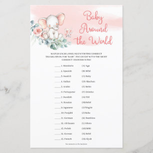 Girl Elephant Eucalyptus Baby over de hele wereld