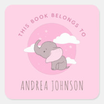 Girl Elephant Pink Dreamweaver Clouds Kinder Bookp
