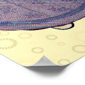 Girl Elf Fairy Daffodil Antiek Pasen Poster (Hoek)