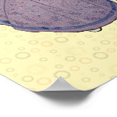 Girl Elf Fairy Daffodil Antiek Pasen Poster (Hoek)