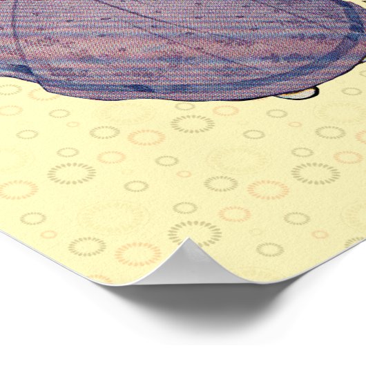 Girl Elf Fairy Daffodil Antiek Pasen Poster (Hoek)