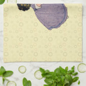 Girl Elf Fairy Daffodil Antiek Pasen Theedoek (Gevouwen)