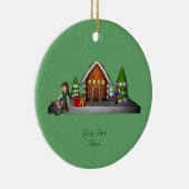 Girl Elf Gingerbrood House Holiday Ornament (Rechts)