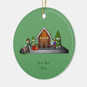 Girl Elf Gingerbrood House Holiday Ornament (Links)
