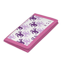 Girl en haar Bucking bronco monogram