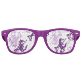 Girl en haar bucking bronco roze retro zonnebril (Voorkant)