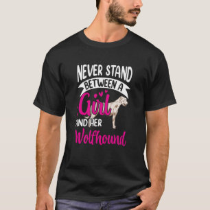 Girl en haar Wolfhound Irish Greyhound Irish Wolfh T-shirt