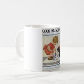 Girl en Kitten, Jessie Willcox Smith Koffiemok (Voorkant links)