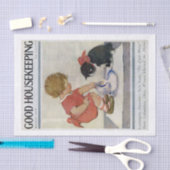 Girl en Kitten, Jessie Willcox Smith Tissuepapier (Craft)
