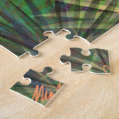 Girl en Rhino - Bibliotheek in Oerwoud - Fantasy Legpuzzel (Zijkant)