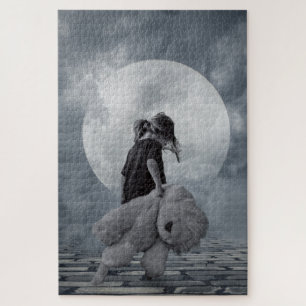 Girl en Teddy Bear Legpuzzel