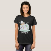Girl Enjoing Bubble Bath Black T-shirt (Voorkant volledig)