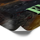 Girl Enjoing Smoke Perfect Poster (Hoek)