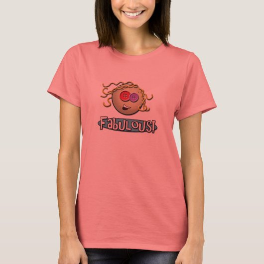 Girl Fabulous Mode Punk wit shirt (Voorkant)