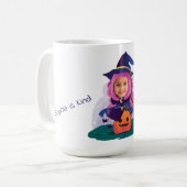 Girl Face Personalized  Koffiemok (Voorkant links)