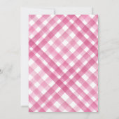 Girl Farm Animals Barnyard Verjaardag Kaart (Achterkant)