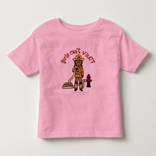 Girl Firefighter Kinder Shirts (Voorkant)