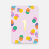 Girl First Birthday Confetti Pink Gold Folie Uitnodiging