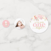 Girl First Birthday Little Miss ONE Confetti (Voorkanten)