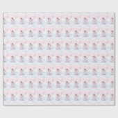 Girl, First Communion Angel Cadeaupapier (Vlak)